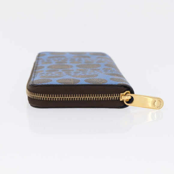 LOUIS VUITTON Monogram Yayoi Kusama Zippy Wallet Blue M60448 LV Auth 168048SAV