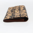 LOUIS VUITTON Graffiti Porte Monnaie Credit Wallet Orange M92190 Auth 168049SAV-4