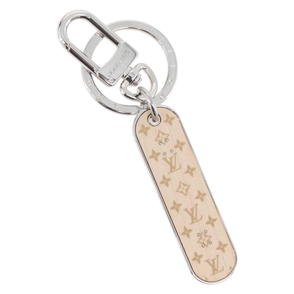 LOUIS VUITTON Porte Cres Skate Board Charm metal Beige MP3135 LV Auth 168052M
