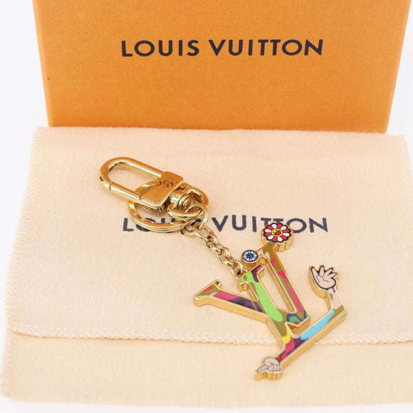 LOUIS VUITTON LV Iconic Superflat Charm metal Gold Tone M02468 LV Auth 168053SAM