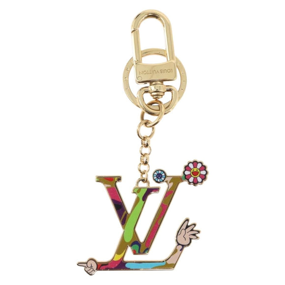 LOUIS VUITTON LV Iconic Superflat Charm metal Gold Tone M02468 LV Auth 168053SAM