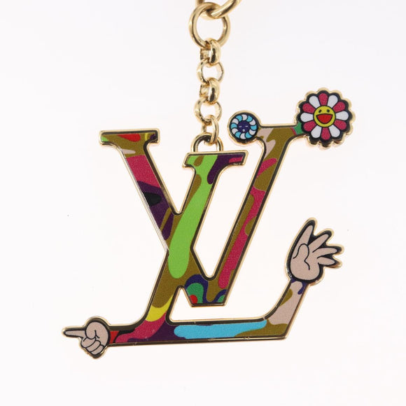 LOUIS VUITTON LV Iconic Superflat Charm metal Gold Tone M02468 LV Auth 168053SAM