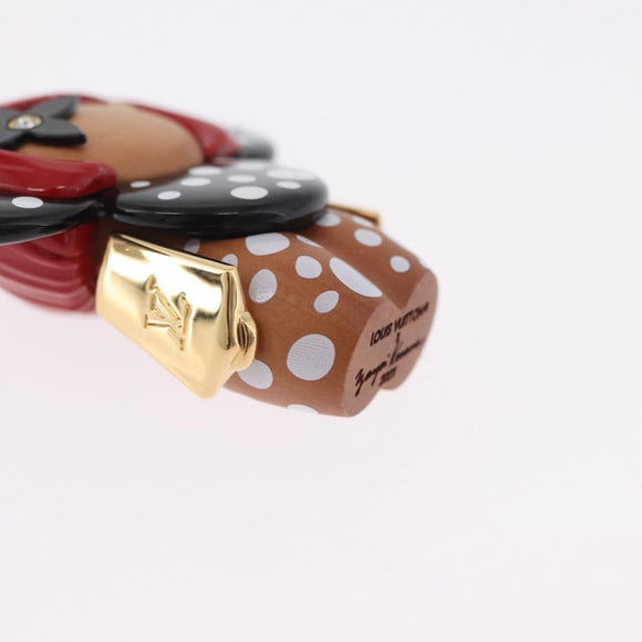 LOUIS VUITTON LV x YK Porte Cles Vivienne Charm metal Black M01145 Auth 168054SM