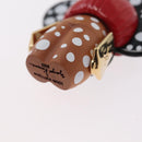 LOUIS VUITTON LV x YK Porte Cles Vivienne Charm metal Black M01145 Auth 168054SM-16