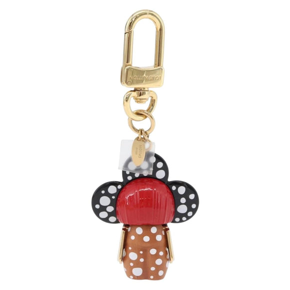 LOUIS VUITTON LV x YK Porte Cles Vivienne Charm metal Black M01145 Auth 168054SM
