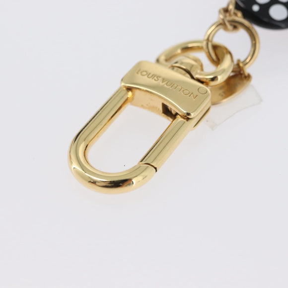 LOUIS VUITTON LV x YK Porte Cles Vivienne Charm metal Black M01145 Auth 168054SM