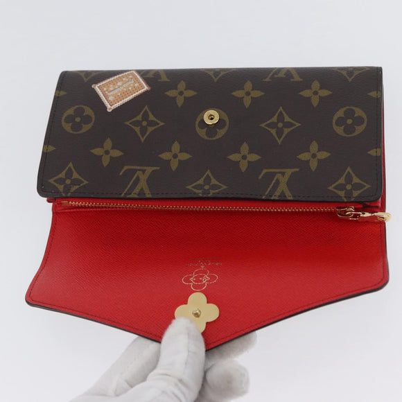 LOUIS VUITTON Monogram Vivienne Portefeuille Sarah Wallet M12207 Auth 168055SM