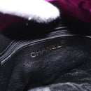 CHANEL Matelasse Chain Shoulder Bag Suede Purple Gold CC Auth 168060-17