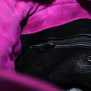 CHANEL Matelasse Chain Shoulder Bag Suede Purple Gold CC Auth 168060-20