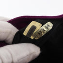 CHANEL Matelasse Chain Shoulder Bag Suede Purple Gold CC Auth 168060-12