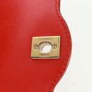 CHANEL Chain Matelasse 23 Shoulder Bag Lamb Skin Red Gold CC Auth 168061V-18