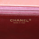 CHANEL Chain Matelasse 23 Shoulder Bag Lamb Skin Red Gold CC Auth 168061V-19