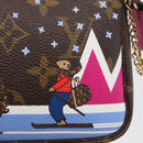 LOUIS VUITTON Monogram Ski Bear Mini Pochette Accessoires Pouch M67769 168066SAM-21