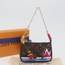 LOUIS VUITTON Monogram Ski Bear Mini Pochette Accessoires Pouch M67769 168066SAM-12