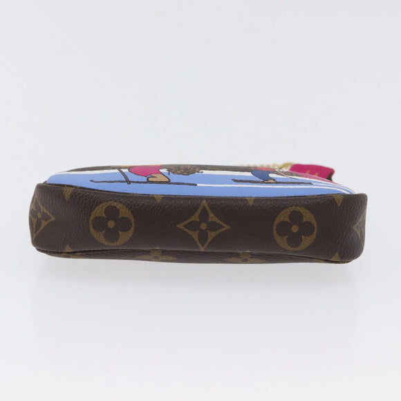 LOUIS VUITTON Monogram Ski Bear Mini Pochette Accessoires Pouch M67769 168066SAM