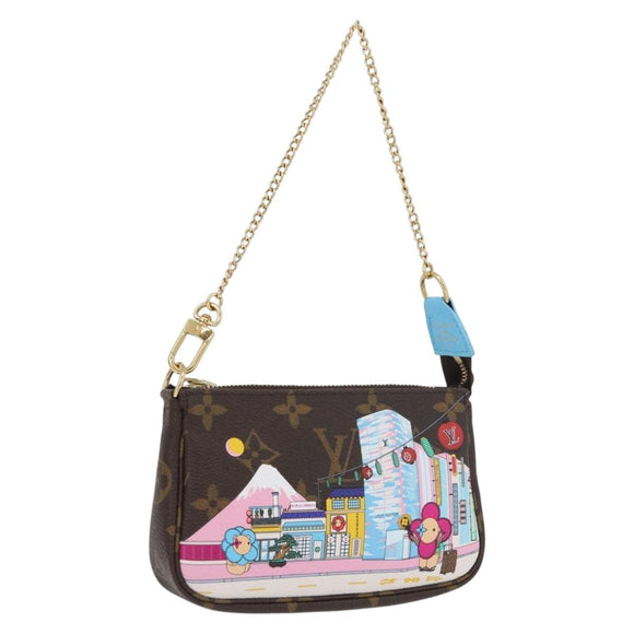 LOUIS VUITTON Monogram Vivienne Mini Pochette Accessoires M81637 Auth 168069SM