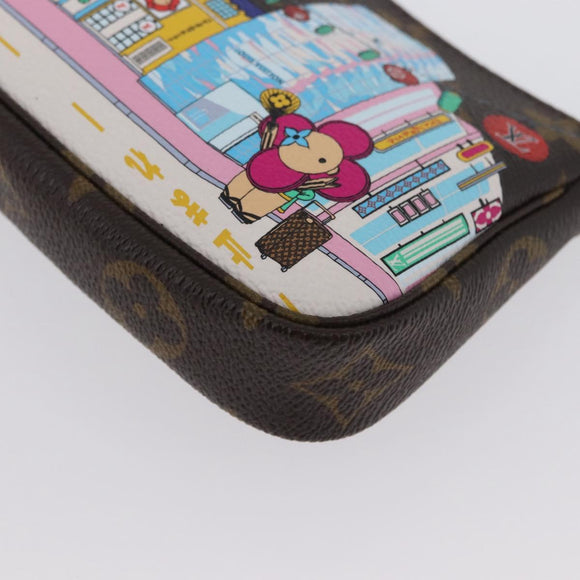 LOUIS VUITTON Monogram Vivienne Mini Pochette Accessoires M81637 Auth 168069SM