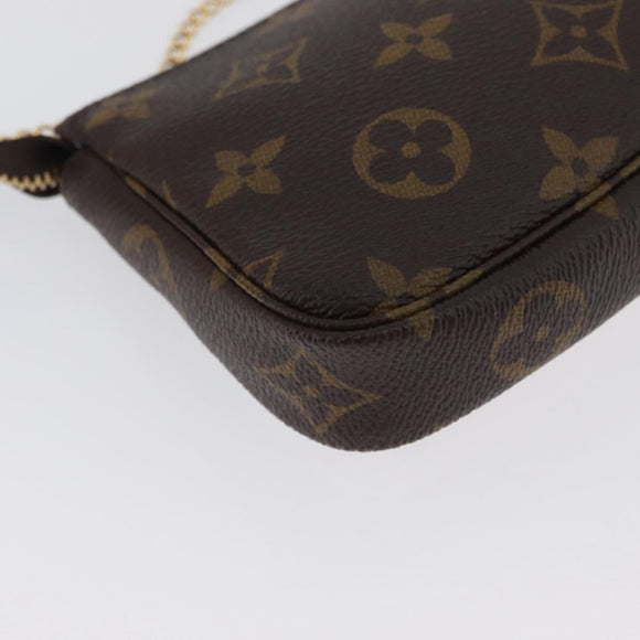 LOUIS VUITTON Monogram Vivienne Mini Pochette Accessoires M81637 Auth 168069SM