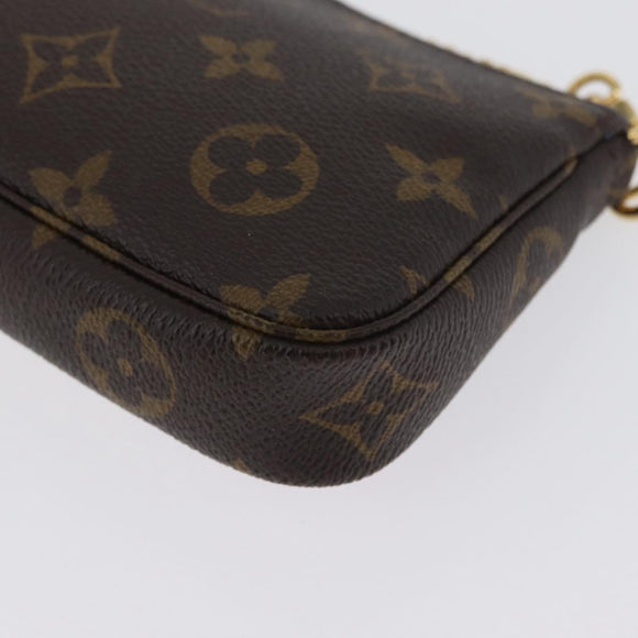 LOUIS VUITTON Monogram Vivienne Mini Pochette Accessoires M81637 Auth 168069SM