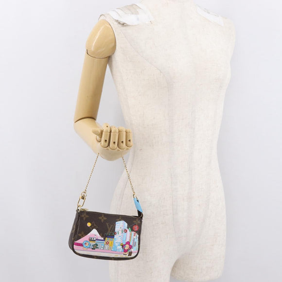 LOUIS VUITTON Monogram Vivienne Mini Pochette Accessoires M81637 Auth 168069SM