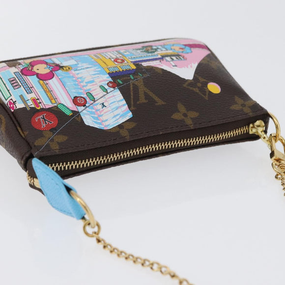 LOUIS VUITTON Monogram Vivienne Mini Pochette Accessoires M81637 Auth 168069SM