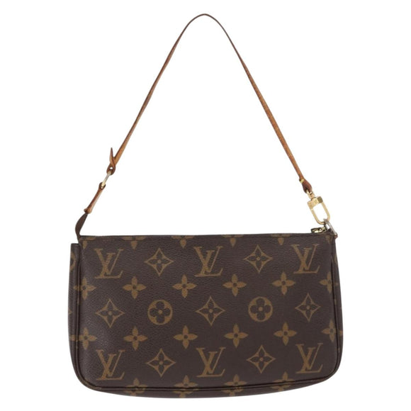 LOUIS VUITTON Monogram Pochette Accessoires Pouch M51980 LV Auth 168075