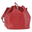 LOUIS VUITTON Epi Petit Noe Shoulder Bag Red M44107 LV Auth 168076-1