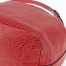 LOUIS VUITTON Epi Petit Noe Shoulder Bag Red M44107 LV Auth 168076-9
