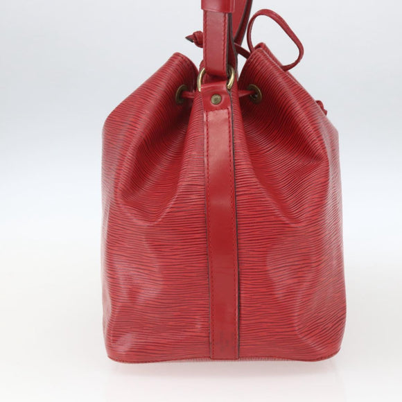 LOUIS VUITTON Epi Petit Noe Shoulder Bag Red M44107 LV Auth 168076