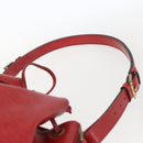 LOUIS VUITTON Epi Petit Noe Shoulder Bag Red M44107 LV Auth 168076-8