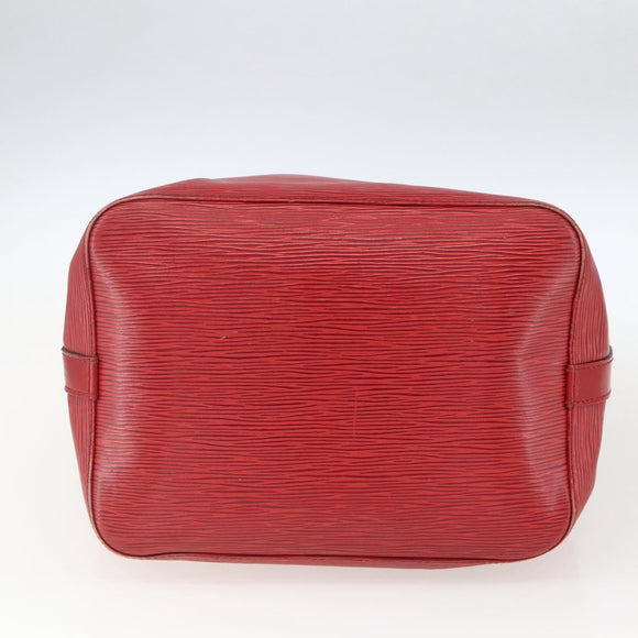 LOUIS VUITTON Epi Petit Noe Shoulder Bag Red M44107 LV Auth 168076