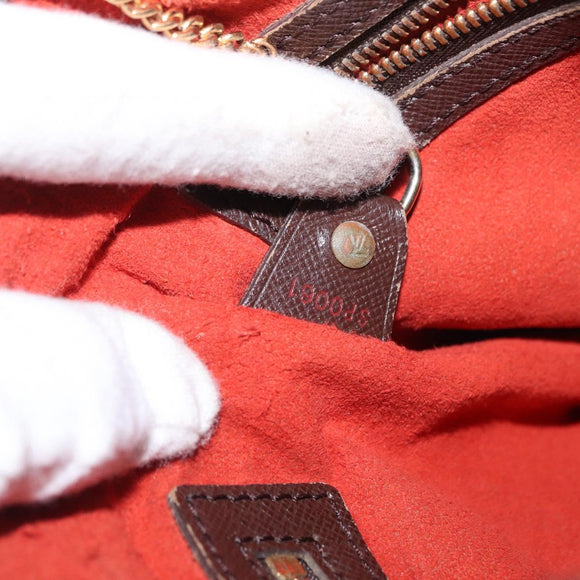 LOUIS VUITTON Damier Ebene Marais Shoulder Bag N42240 LV Auth 168079