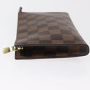 LOUIS VUITTON Damier Ebene Marais Pouch LV Auth 168080-4