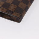LOUIS VUITTON Damier Ebene Marais Pouch LV Auth 168080-7