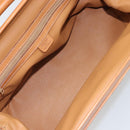 CELINE Macadam Canvas Hand Bag PVC 2way Beige Gold Auth 168082-11