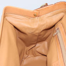 CELINE Macadam Canvas Hand Bag PVC 2way Beige Gold Auth 168082-22