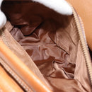 CELINE Macadam Canvas Hand Bag PVC 2way Beige Gold Auth 168082-24
