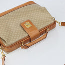 CELINE Macadam Canvas Hand Bag PVC 2way Beige Gold Auth 168082-6