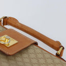 CELINE Macadam Canvas Hand Bag PVC 2way Beige Gold Auth 168082-14