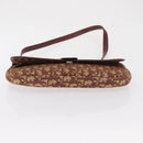 Christian Dior Trotter Canvas Shoulder Bag Red Gold Auth 168083-5