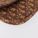 Christian Dior Trotter Canvas Shoulder Bag Red Gold Auth 168083-14