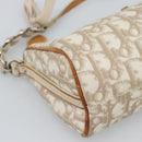 Christian Dior Trotter Canvas Romantic Bag PVC Beige Silver Auth 168086-13