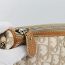 Christian Dior Trotter Canvas Romantic Bag PVC Beige Silver Auth 168086-17