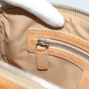 Christian Dior Trotter Canvas Romantic Bag PVC Beige Silver Auth 168086-22