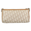 Christian Dior Trotter Canvas Romantic Bag PVC Beige Silver Auth 168086-3