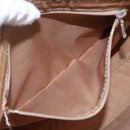 BURBERRY Nova Check Hand Bag Canvas Beige Gold Auth 168091-21