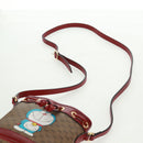 GUCCI Doraemon Micro GG Supreme Shoulder Bag PVC Beige Gold 647801 Auth 168092M-11