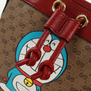GUCCI Doraemon Micro GG Supreme Shoulder Bag PVC Beige Gold 647801 Auth 168092M-17