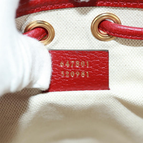 GUCCI Doraemon Micro GG Supreme Shoulder Bag PVC Beige Gold 647801 Auth 168092M