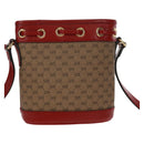 GUCCI Doraemon Micro GG Supreme Shoulder Bag PVC Beige Gold 647801 Auth 168092M-5